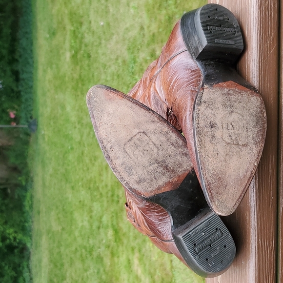 Vintage Dan Post Teju Lizard and Leather Size 7.5 - Picture 7 of 12